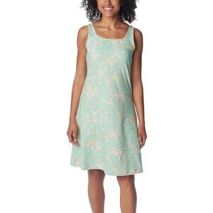 Columbia Sportswear PFG Kona Kraze Freezer III Dress, Green Tropical Print, S